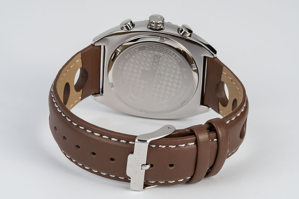 Jacques Lemans 1-2041J Herren Uhr Edelstahl Leder Quarz 10Bar